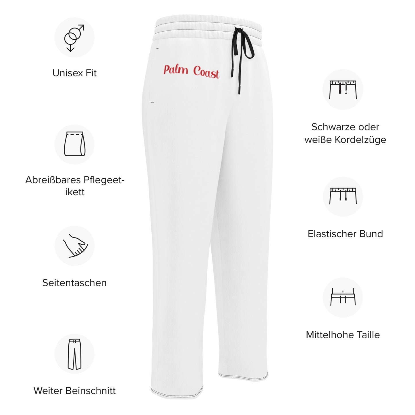 Palm Coast Wide-Leg Classic Joggers